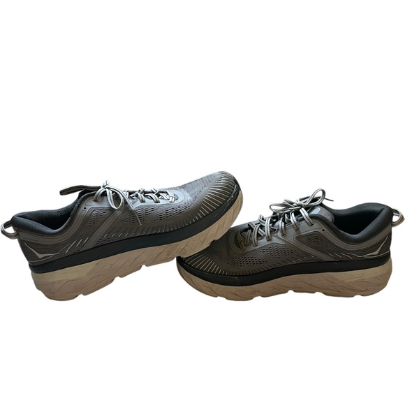 Hoka One One‎ Bondi 7 Men's 10 Running Shoes Gray Gym Athletic Sneakers✅ - Picture 1 of 9